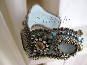 Sea Glass Sea Glass Cuff Bracelet - © Mirlady® Jewel Art