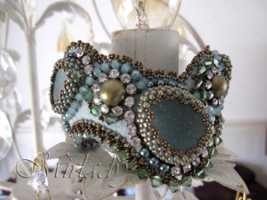Sea GlassSea Glass Cuff Bracelet - © Mirlady® Jewel Art