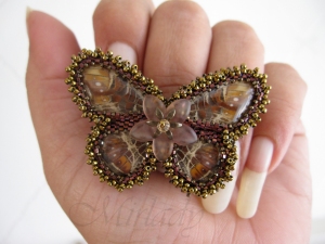 Ring, made from real butterfly wings - © Mirlady ® 2013 - Miranda Groenendaal