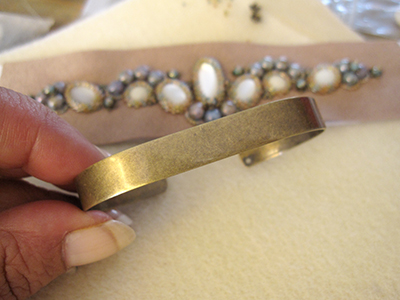 02 How to; Free form cuff bracelet - Bracelet La Dune -  Mirlady® Jewel Art